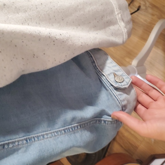 Women's Mudd Jean Sweater Jacket - Picture 8 of 12